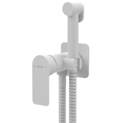 PAX skrytá batéria na bidet so Stop sprchou, matná biela
