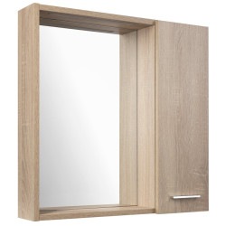 ZOJA/KERAMIA FRESH STRIP galéria s LED osvetlením, 60x60x14cm, pravá, dub platina