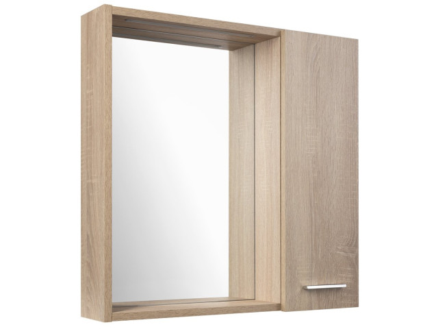 ZOJA/KERAMIA FRESH STRIP galéria s LED osvetlením, 60x60x14cm, pravá, dub platina