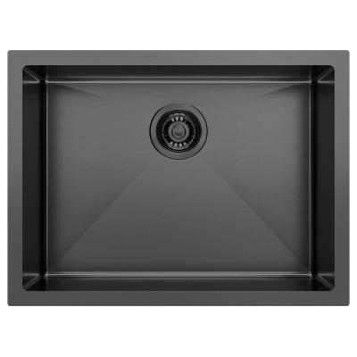 Nerezový drez ZENITH 60x45cm, antracit