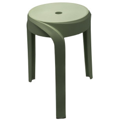 STAN kúpeľňová stolička, priemer 30 cm, zelená