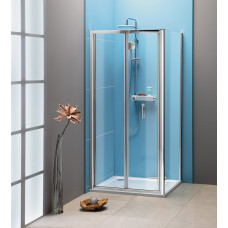 EASY LINE obdĺžnikový sprchovací kút 800x1000mm, skladacie dvere, L / P variant, číre sklo