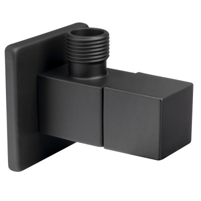 Rohový ventil 1/2„x3/8“, štvorcový, matná čierna