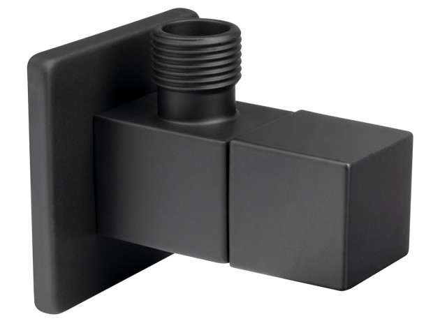 Rohový ventil 1/2„x3/8“, štvorcový, matná čierna
