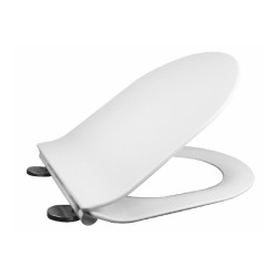 Mereo, Samozatváracie WC sedátko slim, duroplast, biele, s odnímateľnými pánty CLICK CSS116