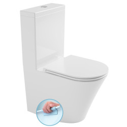 FEIN WC kombi, bez okraja, spodný/zadný odtok, biela FEIN WC kombi, bez okraja, spodný/zadný odtok, biela