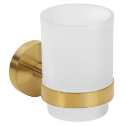 X-ROUND GOLD pohár, mliečne sklo, zlato mat