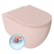 Závesná WC misa INFINITY, bezokrajová, 36,5 x 53 cm, ružová farba Salmon Závesná WC misa INFINITY, bezokrajová, 36,5 x 53 cm, ružová farba Salmon
