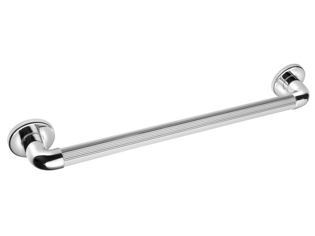 Plastová bezpečnostná rukoväť, 600 mm, chrómová