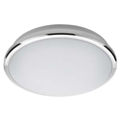 SILVER stropné LED svietidlo,  Ø 29cm, 10W, 230V, 3000K/4000K/6500K, IP44, chróm