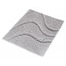 LA OLA predložka 55x50cm s protišmykovou úpravou, polyester, sivá