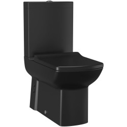 LARA WC kombi, spodný/zadný výtok, matná čierna