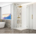 TRINITY GOLD MATT štvorcový sprchový kút 900x900mm, rohový vstup, matné sklo