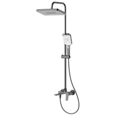 Sprchová stĺpik FLERY s pákovou batériou, otočným ramenom, gun metal Sprchová stĺpik FLERY s pákovou batériou, otočným ramenom, gun metal