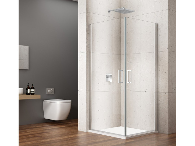 LORO štvorcový sprchový kút 900x900 mm, rohový vstup