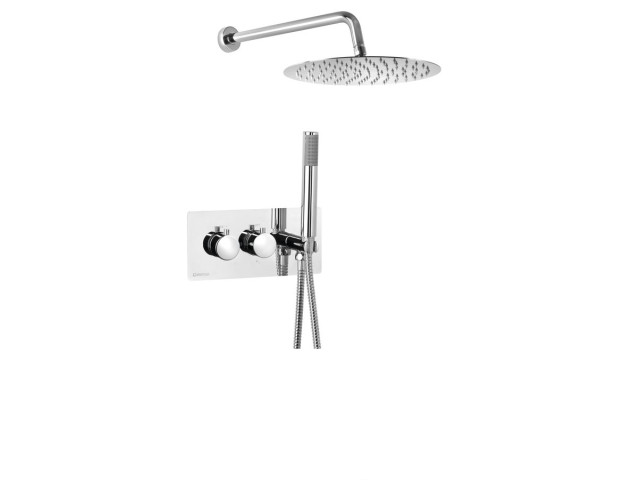 RHAPSODY podomietková sprchová súprava s termostatickou batériou, 2/3 výstupy, chróm