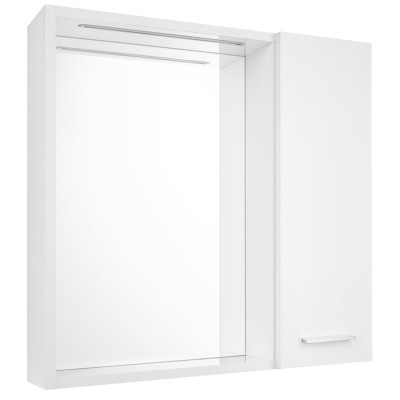 ZOJA/KERAMIA FRESH STRIP galerka s LED osvetlením, 60x60x14cm, pravá, biela