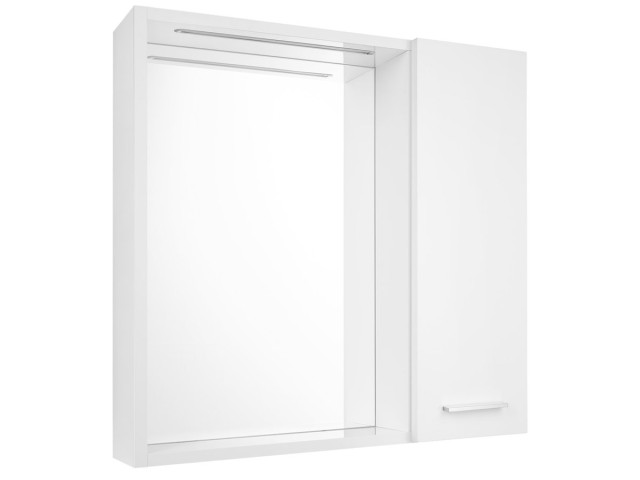 ZOJA/KERAMIA FRESH STRIP galerka s LED osvetlením, 60x60x14cm, pravá, biela