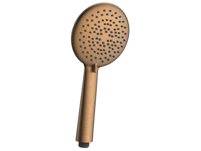 Ručná masážna sprcha, 5 režimov sprchovania, silikónové trysky, priemer 120 mm, ABS/matná meď
