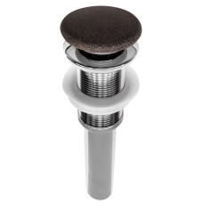 Umyvadlový vývod 5/4“, click-clack, betónová zátka, čierna žula