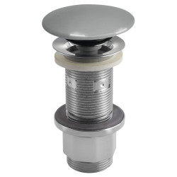 Odtok umývadla 5/4", click-clack, betónová zátka, 10-80 mm, sivá pololesklá
