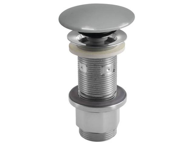 Odtok umývadla 5/4", click-clack, betónová zátka, 10-80 mm, sivá pololesklá