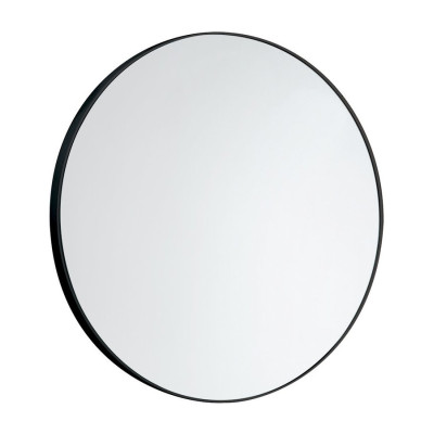 Zrkadlo okrúhle priemer 60cm, plast ABS, čierna matná