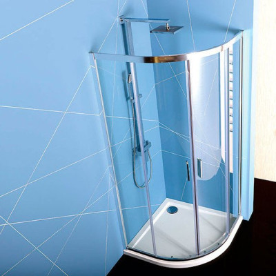 EASY LINE štvrťkruhová sprchová zástena 900x900mm, číre sklo