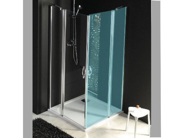 ONE sprchové dvere s pevnou časťou 800 mm, číre sklo