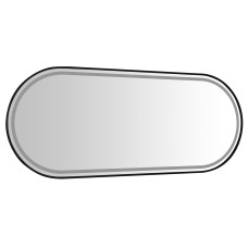 Oválne zrkadlo KAIRA s LED osvetlením 50x120cm, matná čierna Oválne zrkadlo KAIRA s LED osvetlením 50x120cm, matná čierna