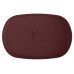 INFINITY OVAL keramické umývadlo na dosku, 55x36 cm, maroon red