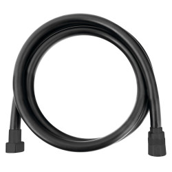 SOFTFLEX hladká sprchová plastová hadica, 150cm, čierna mat