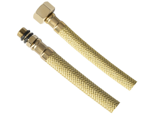 Flexibilná nerezová hadica M10x3/8“, 40 cm, matá zlatá farba