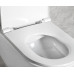 Závesná toaletná misa INFINITY, bez okraja, 36,5 × 53 cm, biela