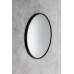 Okrúhle zrkadlo NOTION SLIM v ráme ø 50 cm, matné čierne