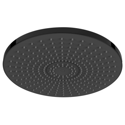Sprchová hlavica, priemer 300 mm, ABS/matná čierna