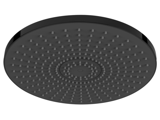 Sprchová hlavica, priemer 300 mm, ABS/matná čierna