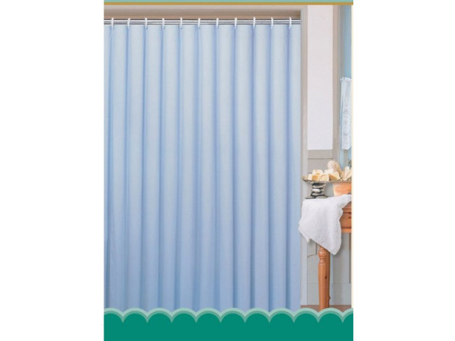 Záves 180x180cm, 100% polyester, jednofarebný modrý