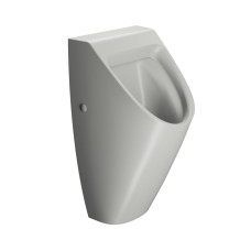 COMMUNITY urinál so zakrytým prívodom vody, 31x65cm, cenere mat