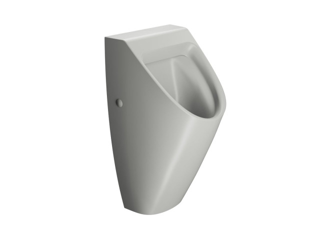 COMMUNITY urinál so zakrytým prívodom vody, 31x65cm, cenere mat