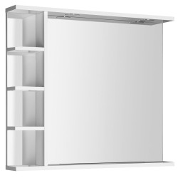 Korin LED zrkadlo s osvetlením a poličkami 80x70x12cm