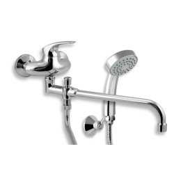 Vaňová paneláková batéria 100 mm Metalia 57 chróm