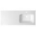 Umývadlo ARECA, liaty mramor, 121x51,5 cm, pravé, biele