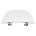 SISTEMA Toaletné sedadlo, SLIM, Soft Close, Easy Take, biele