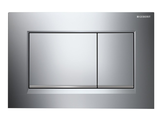 GEBERIT SIGMA30 ovládacie tlačidlo, 2 množstvo splachovanie, chróm lesk / mat / lesk