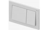 TECE BASE ovládacie tlačidlo 214x145mm, pre WC, dvoumnožstevní splachovanie, biela