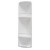 CAESAR trojposchodová rohová polička do sprchy 226x710x160 mm, ABS plast, biela