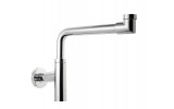 Toti umývadlový sifón šetriace miesto, 1 "1/4 odpad 32mm, chróm