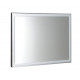 Luminar zrkadlo v ráme s LED osvetlením 700x500mm, chróm