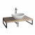 VEGA deska pod umyvadlo 97,5x45cm, dub platin